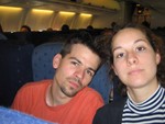 Dans l'avion