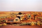 Un campement au milieu des dunes