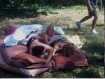 Oui, nous avons dormi sous une tente, toute d�cor�e, avec un matelas, des bougies et des beaux draps!