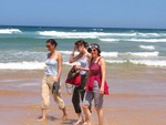Les filles sur la plage